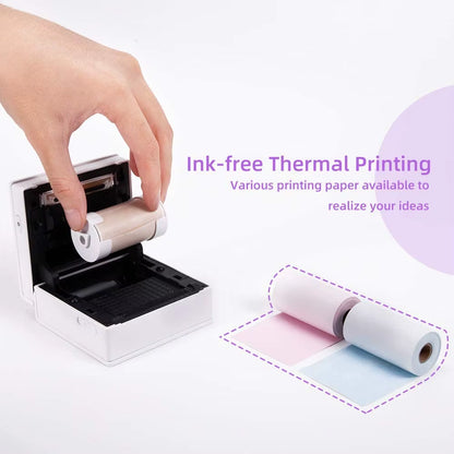 Thermal Paper Original  Sticker 3 Rolls Fit M02 M02S M02 Pro Thermal Printer Mini Thermal Photo Sticker