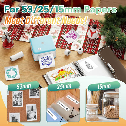 Mini Printer Sticker Maker, Mini Thermal Sticker Printer P2S
